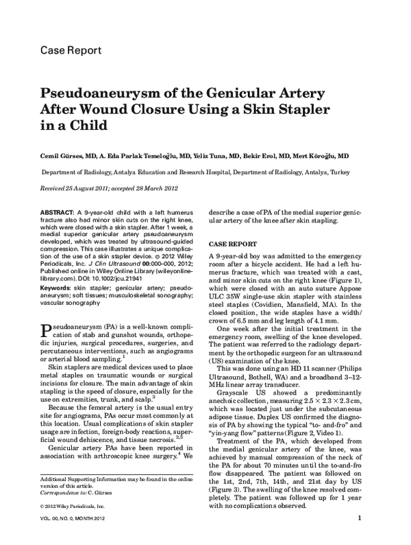 pdf-pseudoaneurysm-of-the-genicular-artery-after-wound-closure-using