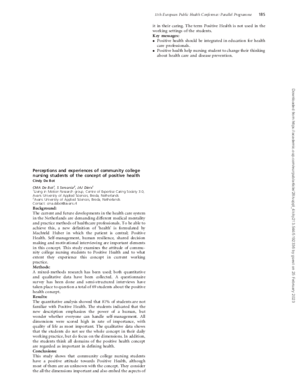(PDF) Perceptions and experiences of community college nursing students ...