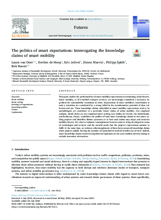 (PDF) The politics of smart expectations: Interrogating the knowledge ...