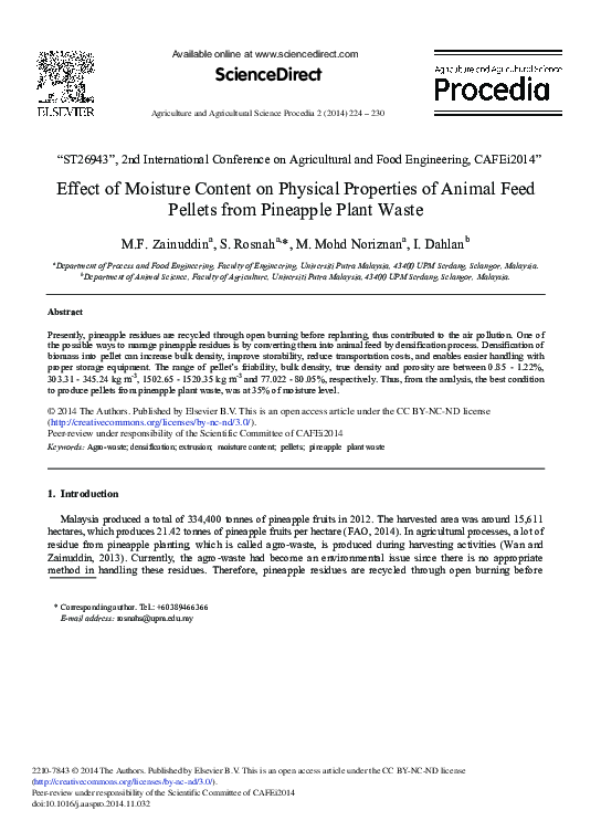 (PDF) Effect of Moisture Content on Physical Properties of Chickpea ...
