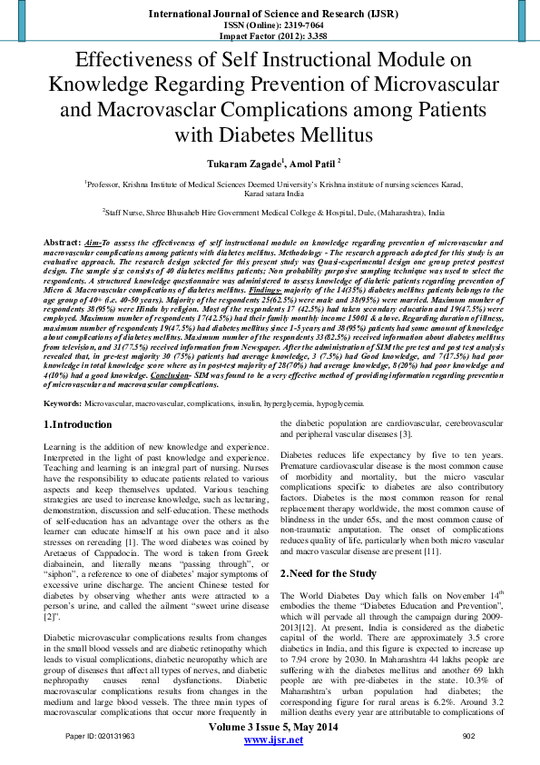 (PDF) Effectiveness of Self Instructional Module on Knowledge Regarding ...