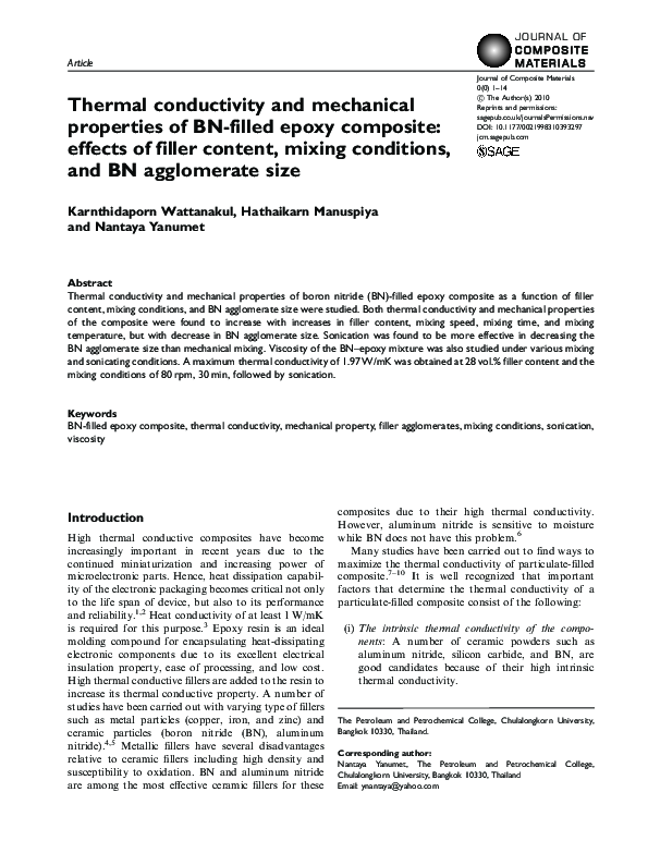 (PDF) Thermal Conductivity and Mechanical Properties of Wood Sawdust ...