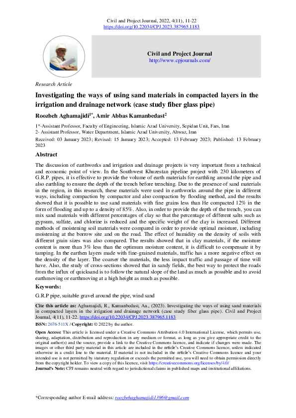 (PDF) Investigating the ways of using sand materials in compacted ...