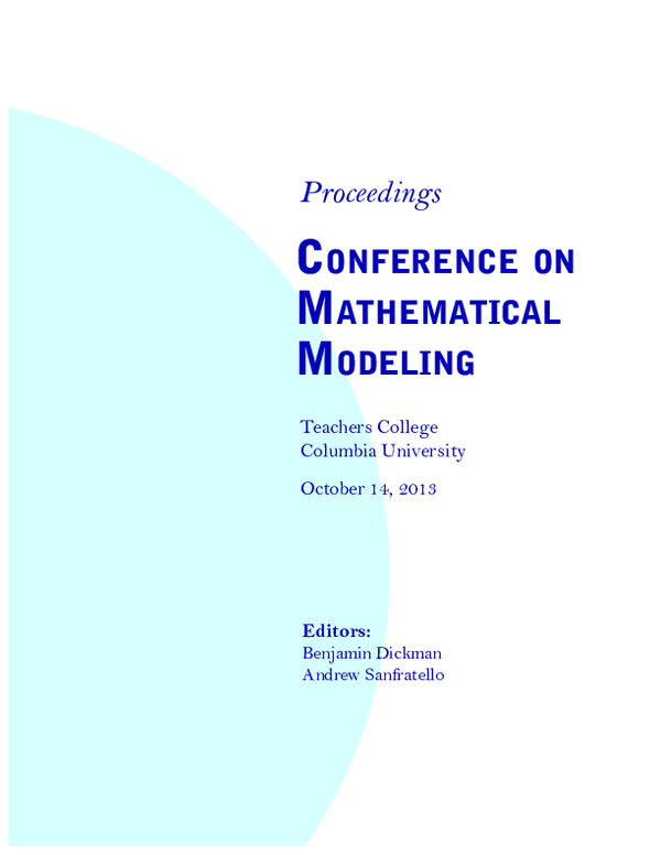 (PDF) A View of Mathematical Modeling in Mathematics Education