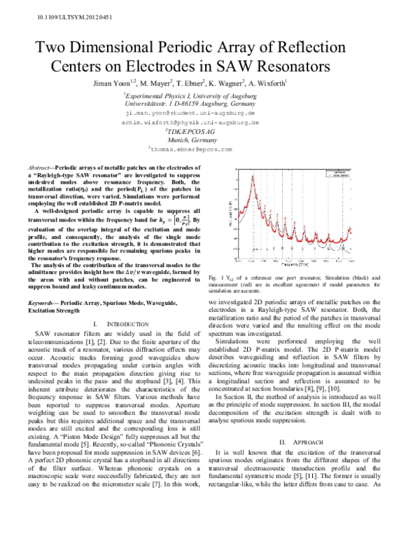 (PDF) Two dimensional periodic array of reflection centers on ...