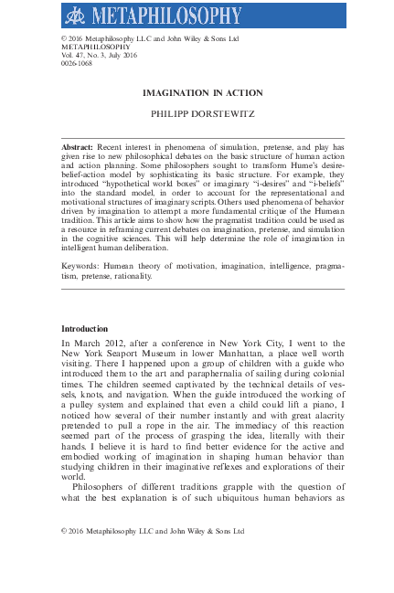 (PDF) Imagination in Action