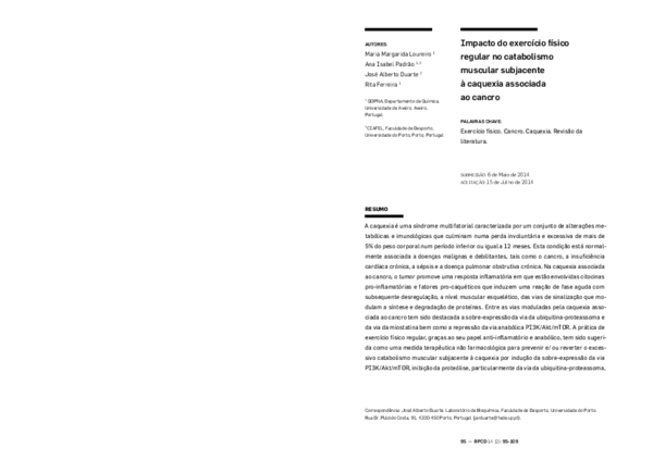 (PDF) Impacto do exercício físico regular no catabolismo muscular ...