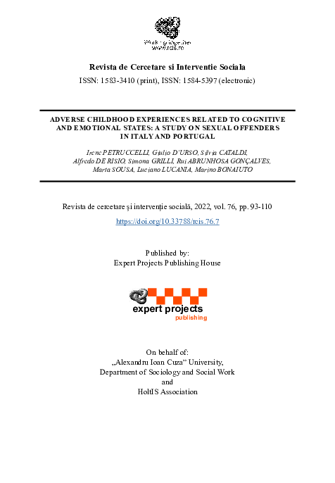(PDF) Adverse Childhood Experiences Related to Cognitive and Emotional ...