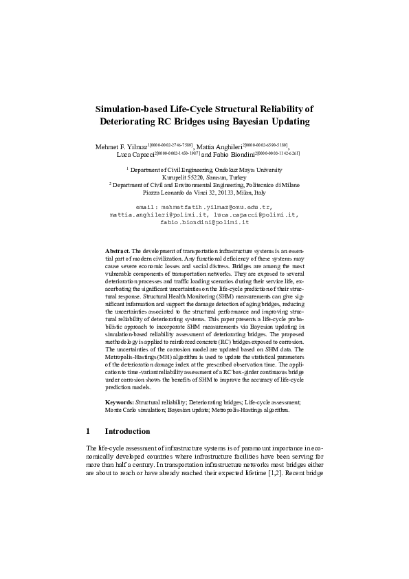 (PDF) Simulation-Based Life-Cycle Structural Reliability of ...