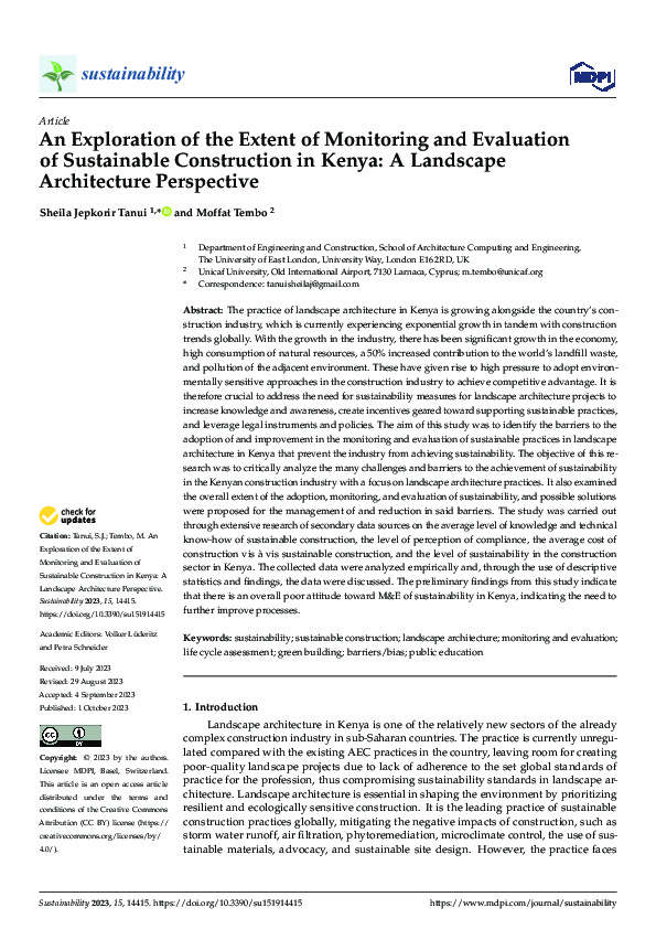 (PDF) An Exploration of the Extent of Monitoring and Evaluation of ...