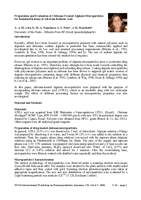 (PDF) Preparation and Evaluation of Chitosan-Treated Alginate ...