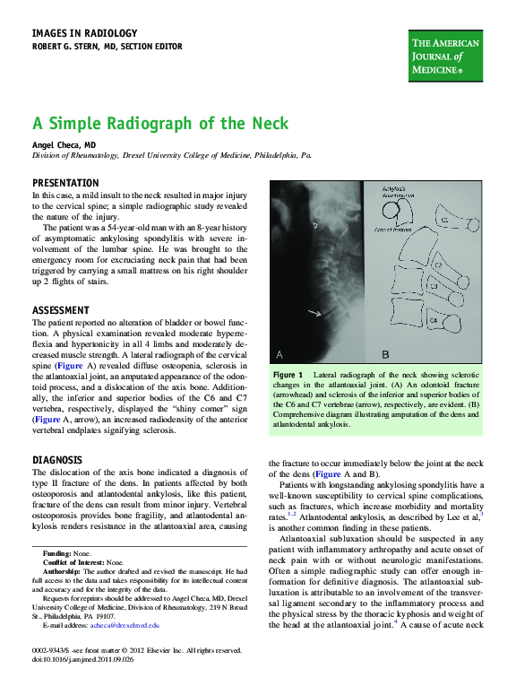 (PDF) A Simple Radiograph of the Neck