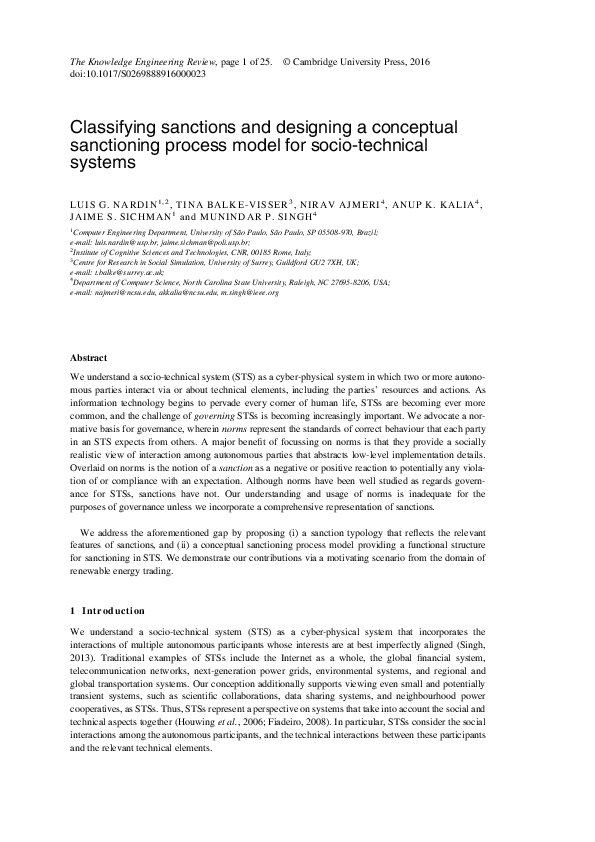 (PDF) Classifying sanctions and designing a conceptual sanctioning ...