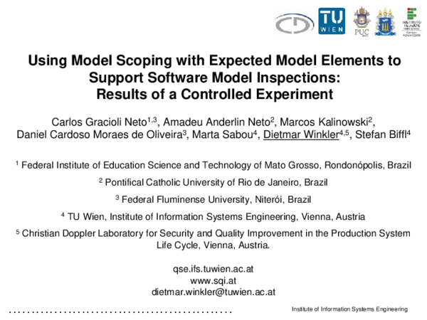 (PDF) Using Model Scoping with Expected Model Elements to Support ...
