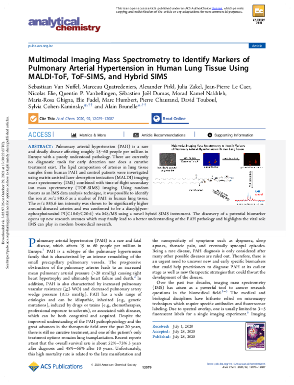 (PDF) Multimodal Imaging Mass Spectrometry to Identify Markers of ...