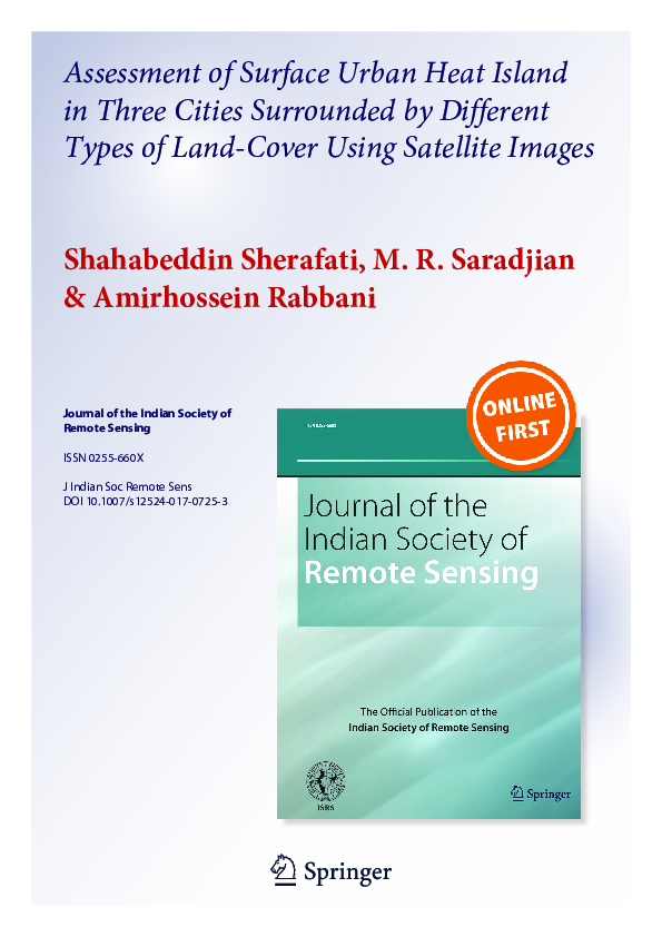 (PDF) Assessment of Surface Urban Heat Island in Three Cities ...