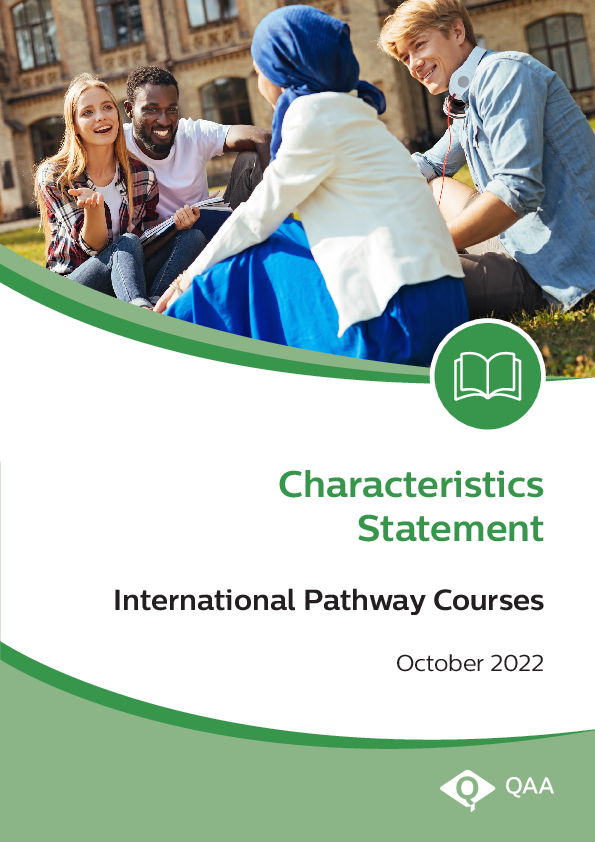 (PDF) International pathway courses characteristics statement