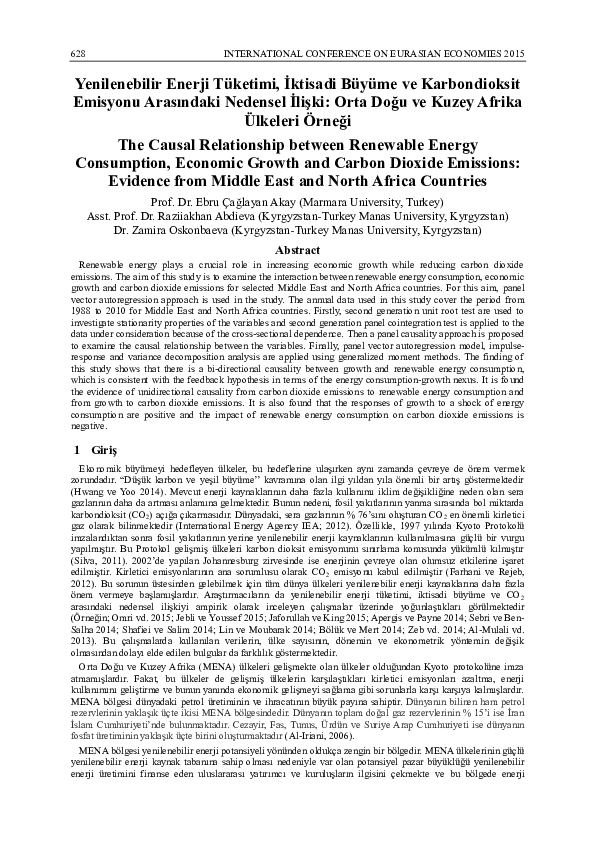 (PDF) The Causal Relationship between Renewable Energy Consumption ...