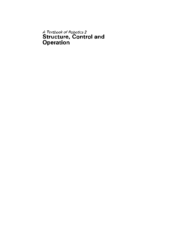 (PDF) A Textbook of Robotics 2