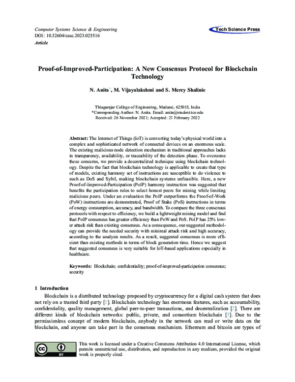 (PDF) Proof-of-Improved-Participation: A New Consensus Protocol for ...