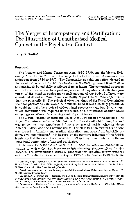 (PDF) The merger of incompetency and certification: The illustration of ...