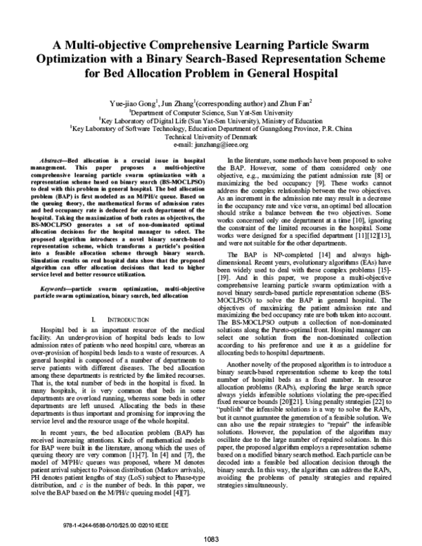 (PDF) A multi-objective comprehensive learning particle swarm ...