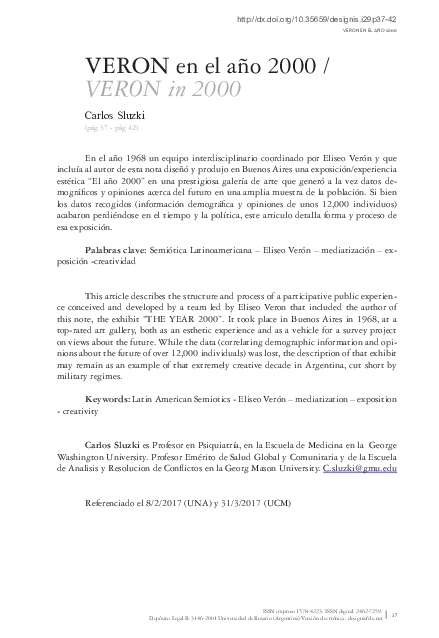 (PDF) VERON en el año 2000