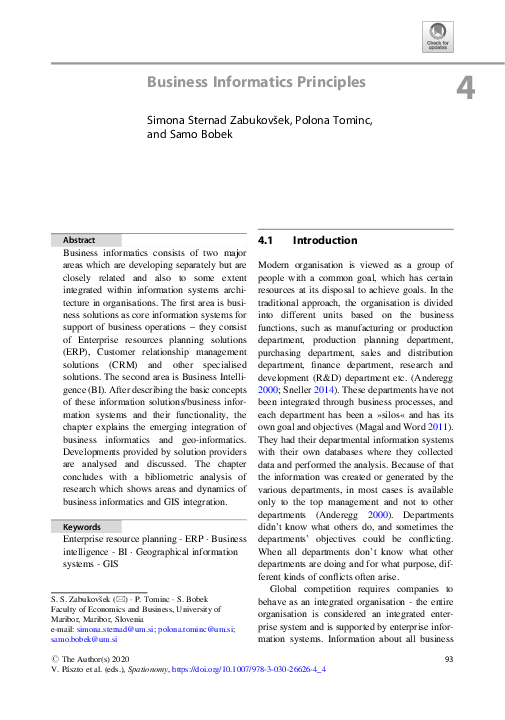 (PDF) Business Informatics Principles