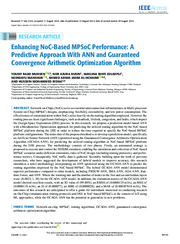 (PDF) Enhancing NoC-Based MPSoC Performance: A Predictive Approach With ...