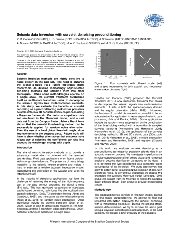 (PDF) Seismic data inversion with curvelet denoising preconditioning