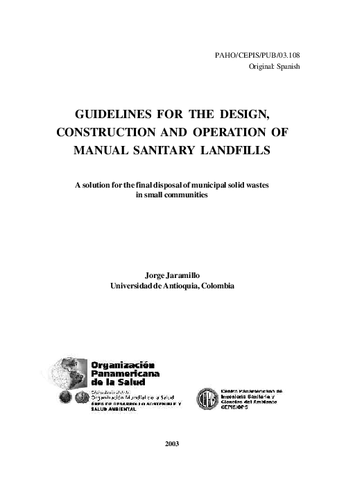(PDF) GUIDELINES FOR THE DESIGN, CONSTRUCTION AND OPERATION OF MANUAL ...