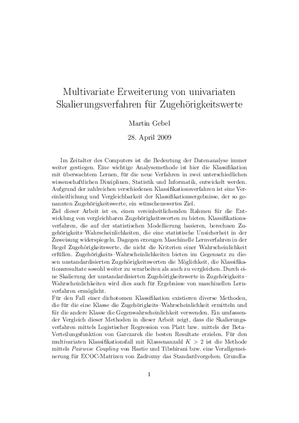 Multivariate calibration of classifier scores into the probability space