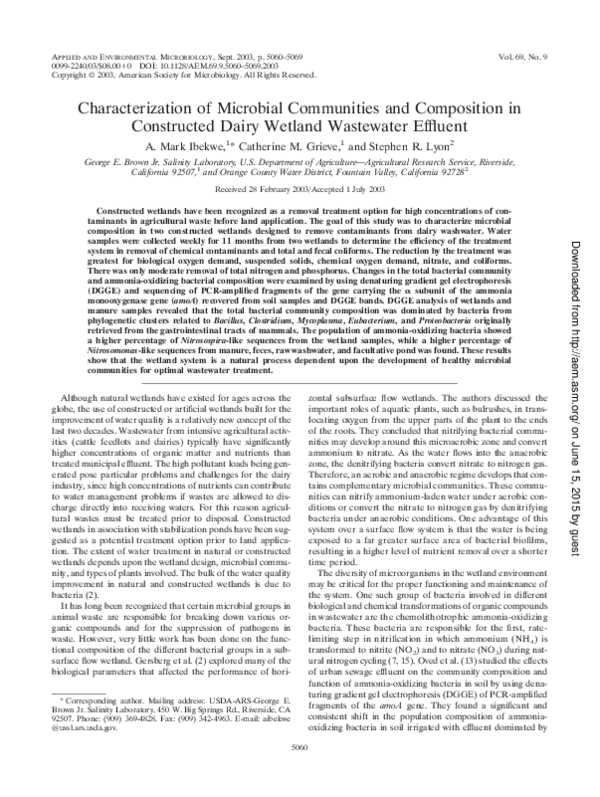 (PDF) Characterization of Microbial Communities and Composition in ...