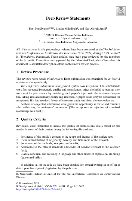 (PDF) Peer-Review Statements