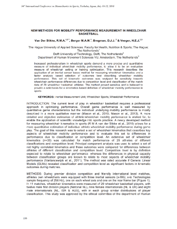 (PDF) New methods for mobility performance measurement in wheelchair ...