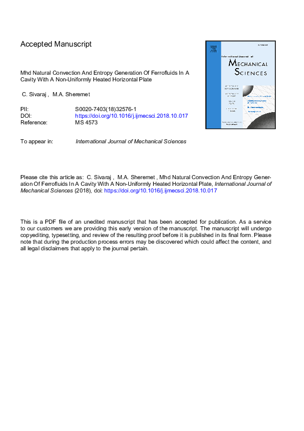 (PDF) MHD natural convection and entropy generation of non-Newtonian ...