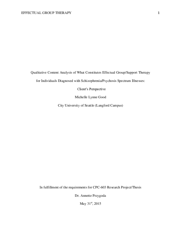 (PDF) Qualitative Content Analysis of What Constitutes Effectual Group ...