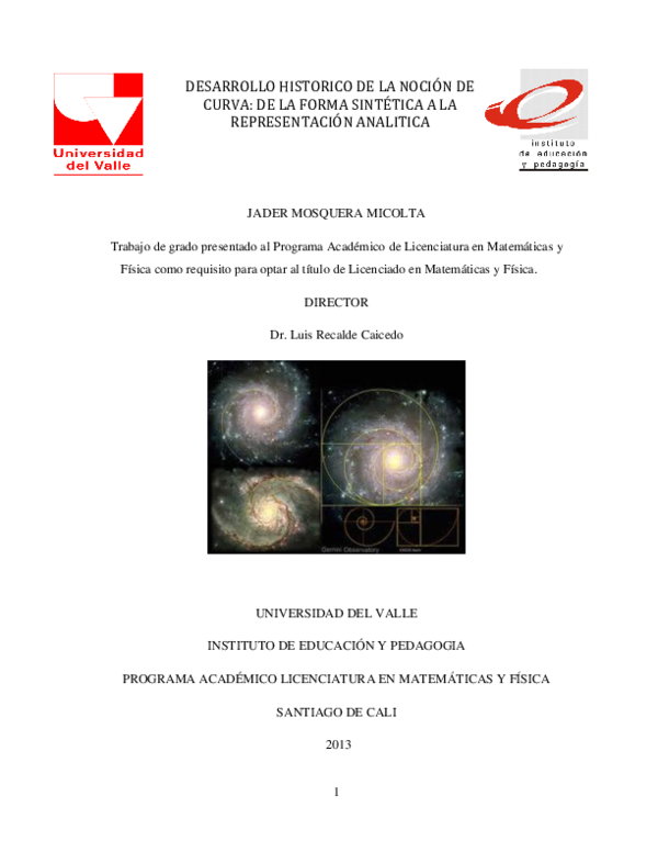 (PDF) Desarrollo histórico de la noción de curva: de la forma sintética ...
