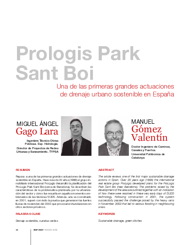 (PDF) Prologis Park Sant Boi: una de las primeras grandes actuaciones ...
