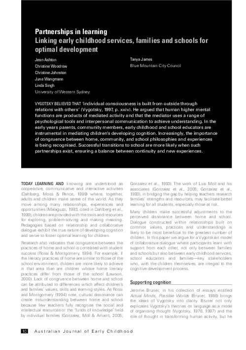 (PDF) Partnerships in Learning Linking