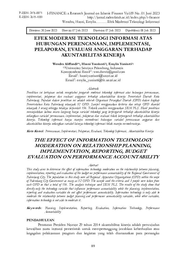 (PDF) The Effect of Information Technology Moderation on Relationship ...