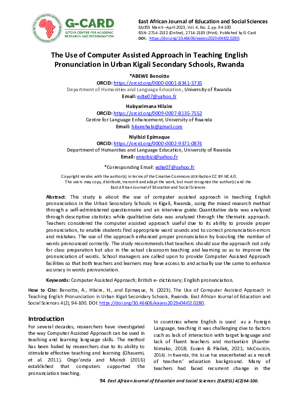 (PDF) The Use of Computer Assisted Approach in Teaching English ...
