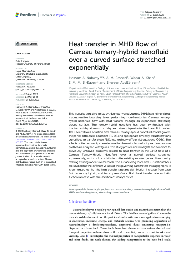 (PDF) Heat transfer in MHD flow of Carreau ternary-hybrid nanofluid ...