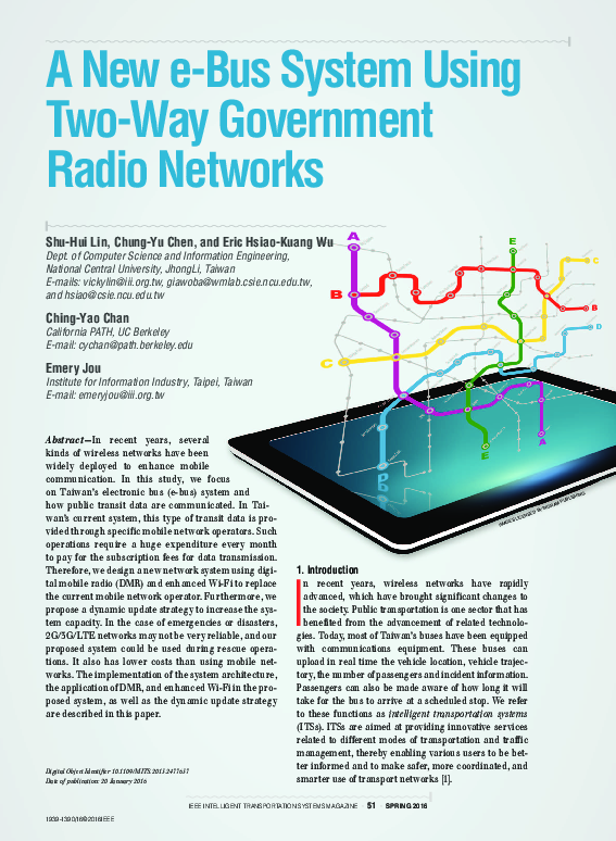 (PDF) A New e-Bus System Using Two-Way Government Radio Networks