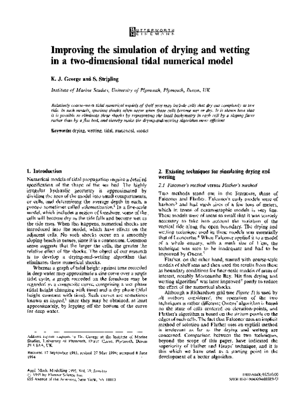 (PDF) Improving the simulation of drying and wetting in a two ...