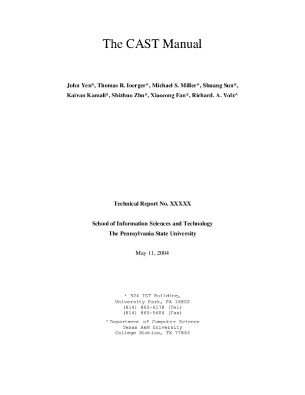 (PDF) CAST manual