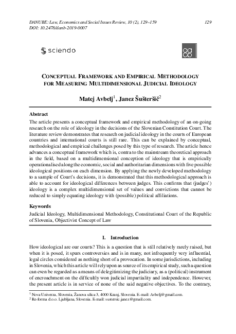 (PDF) Conceptual Framework and Empirical Methodology for Measuring ...