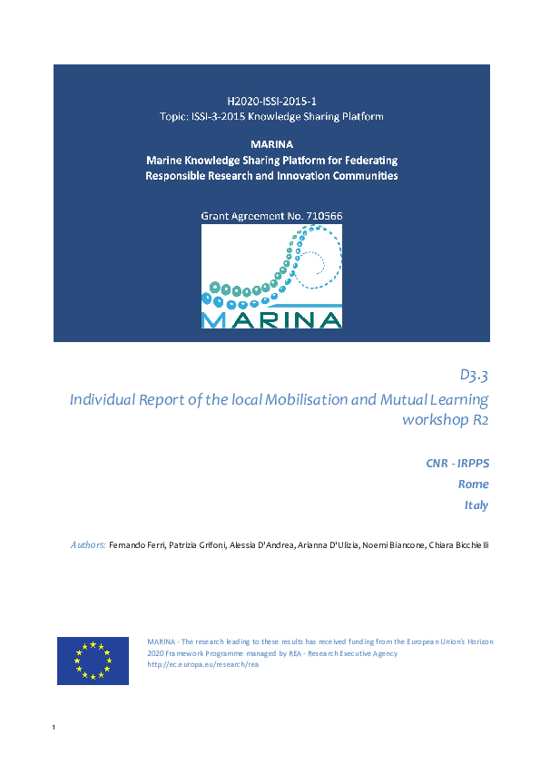 (PDF) D3.3 - Individual Report of the local Mobilisation and Mutual ...