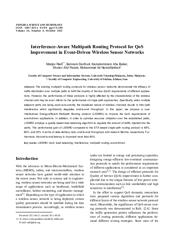 (PDF) Interference-aware multipath routing protocol for QoS improvement ...