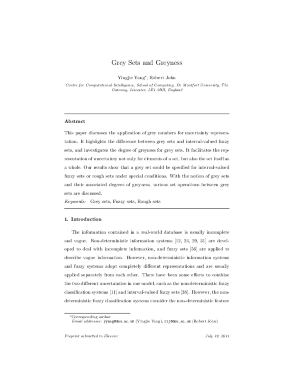 (PDF) Grey sets and greyness